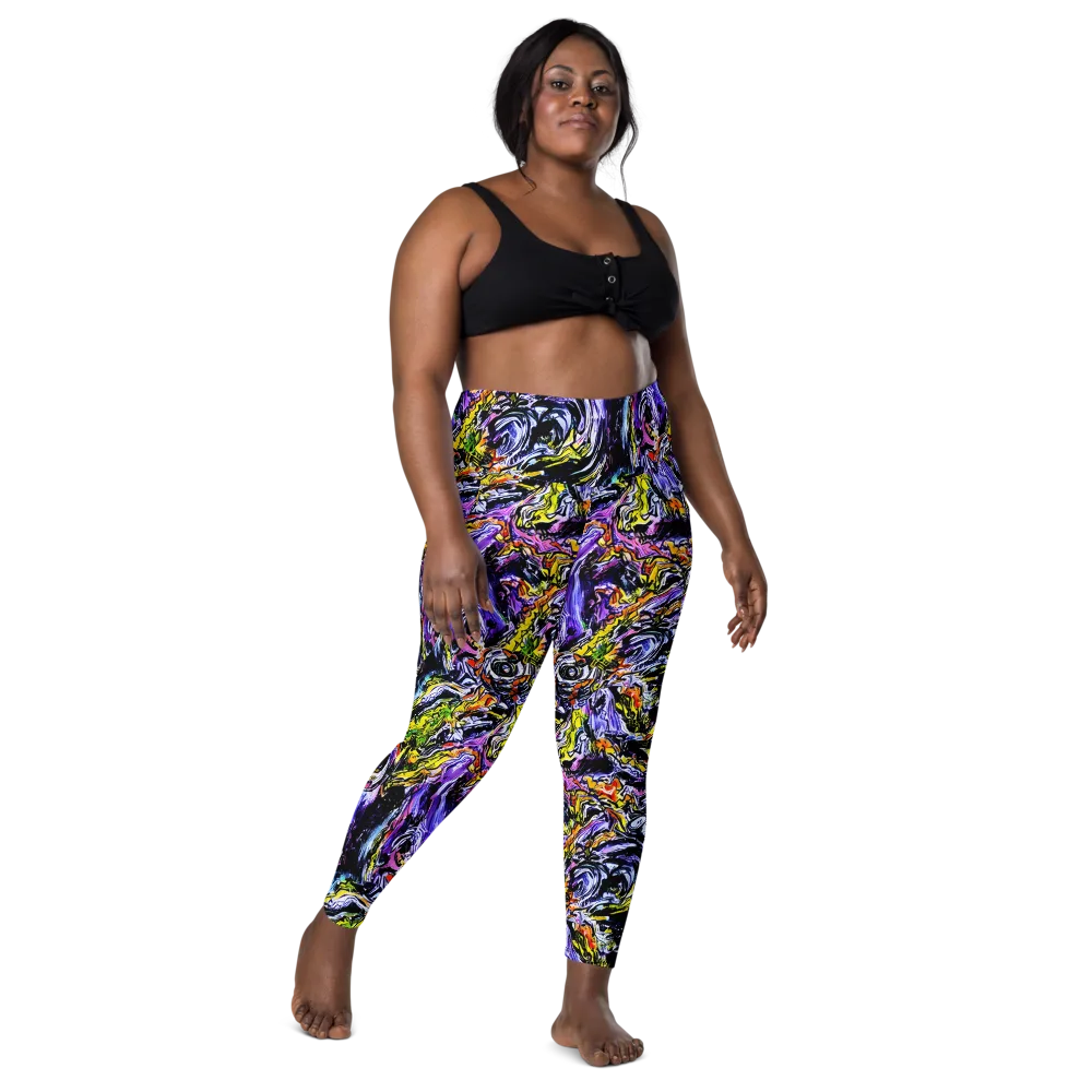 Midnight Mutation on Leggings with Pockets — Front