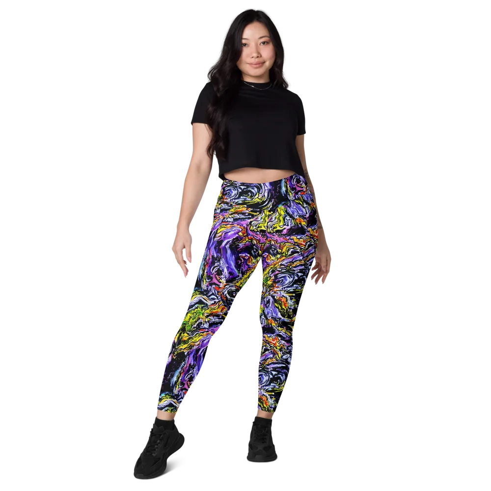 Midnight Mutation on Leggings with Pockets — Front