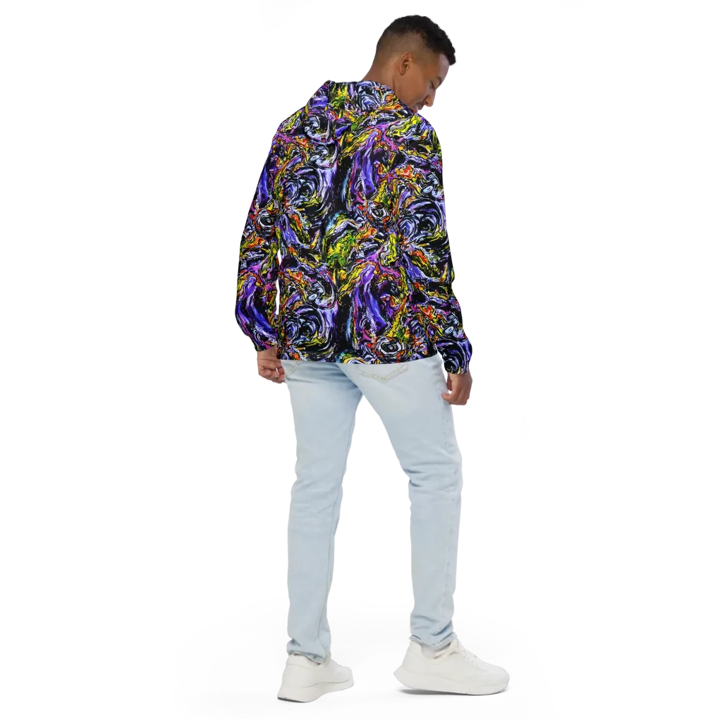 Midnight Mutation on Men's Windbreaker — Back