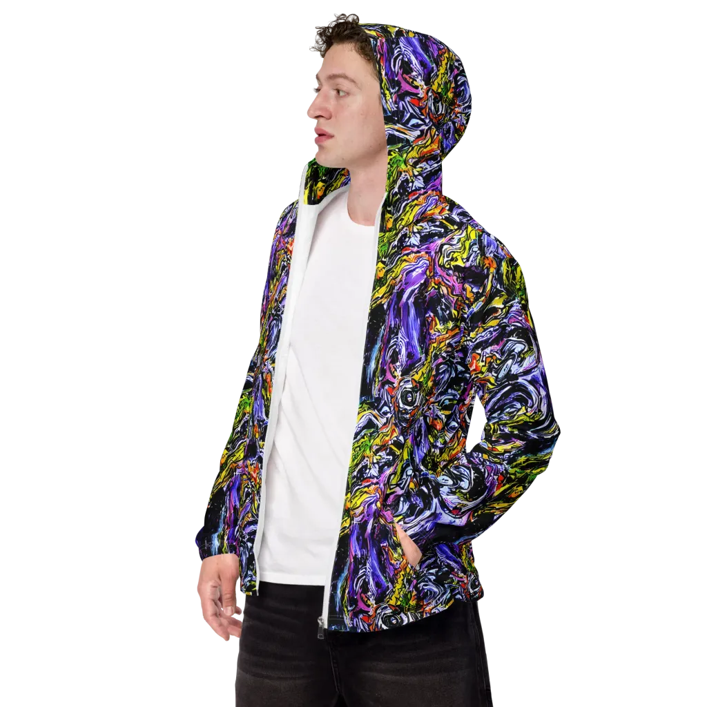 Midnight Mutation on Men's Windbreaker — Left Front