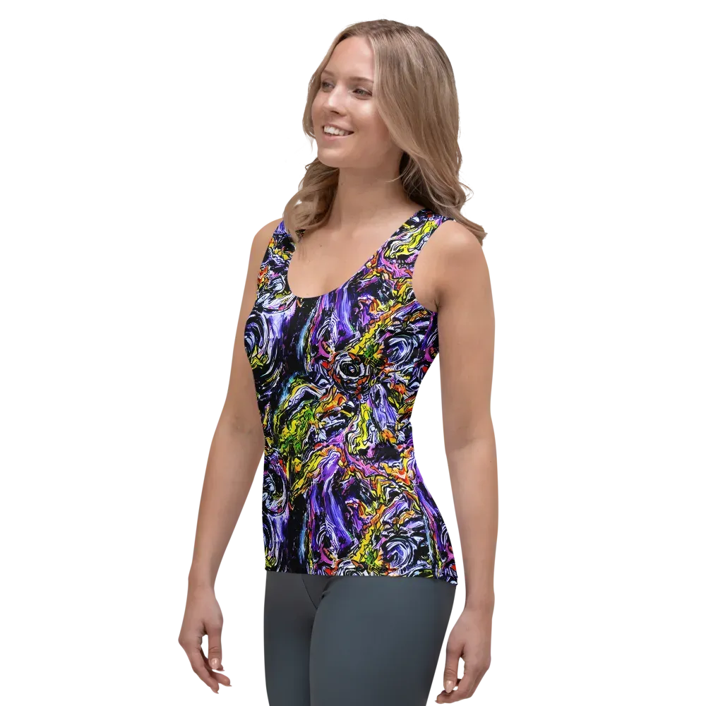 Midnight Mutation on Women's Tank Top — Left Front