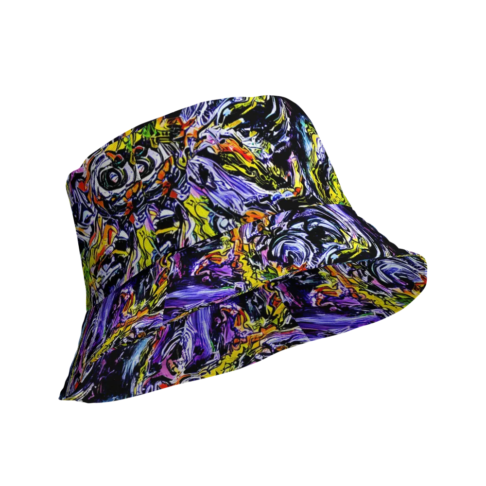 Midnight Mutation on Reversible Bucket Hat — Product details Outside