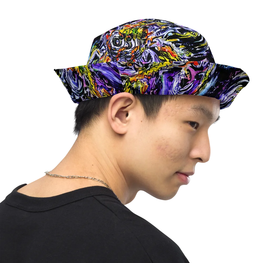 Midnight Mutation on Reversible Bucket Hat — Right Outside