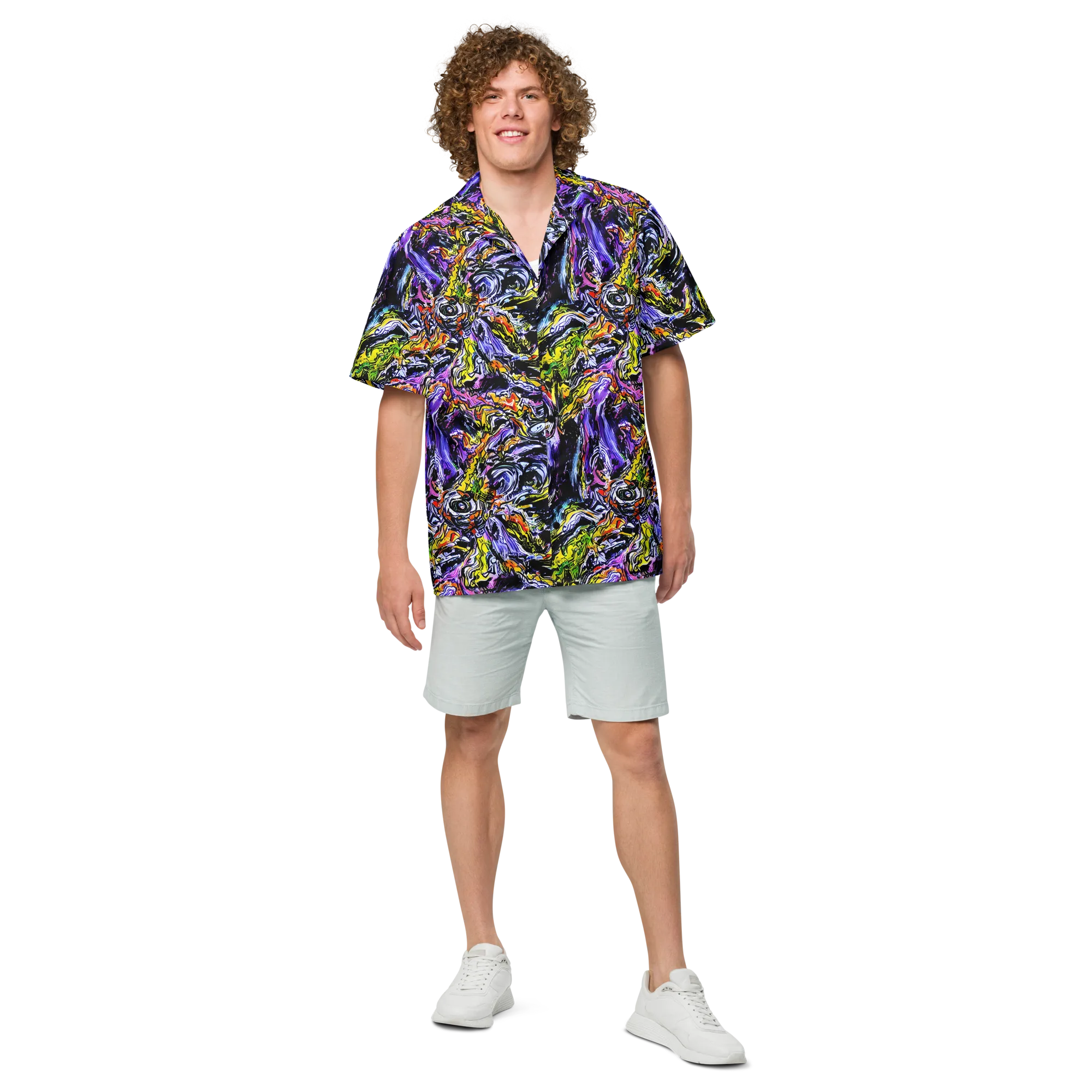 Midnight Mutation on Button Shirt — Front