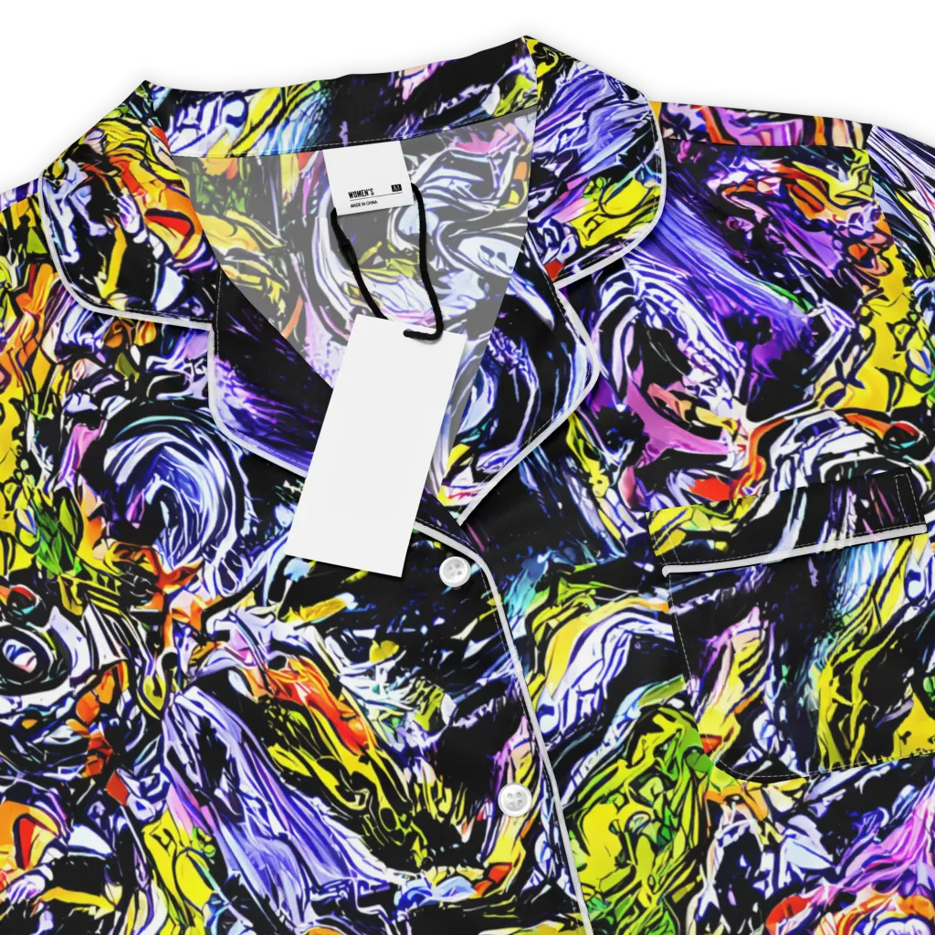 Midnight Mutation on Women's Short Sleeve Pajama Top — Product details