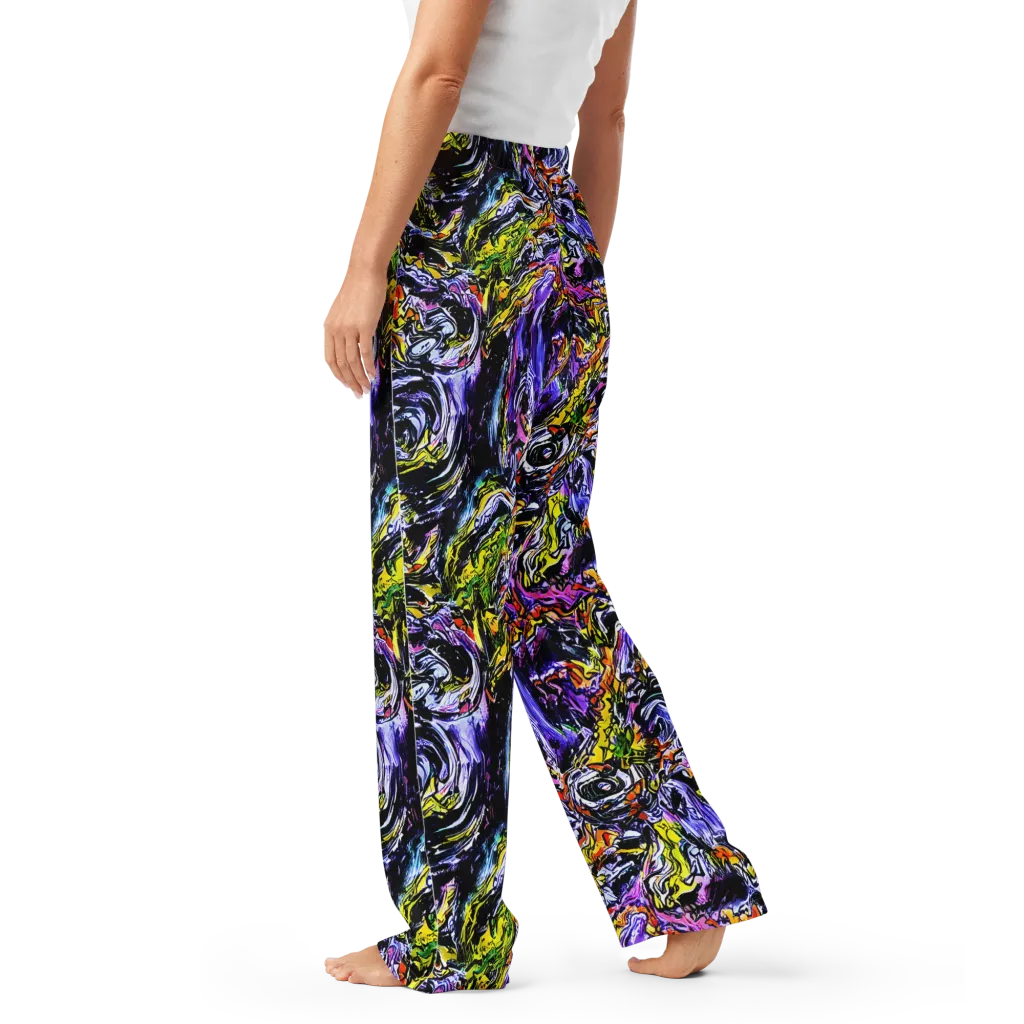 Midnight Mutation on Women's Pajama Pants — Left