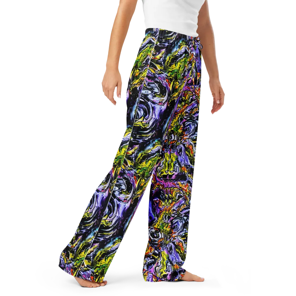 Midnight Mutation on Women's Pajama Pants — Right Front