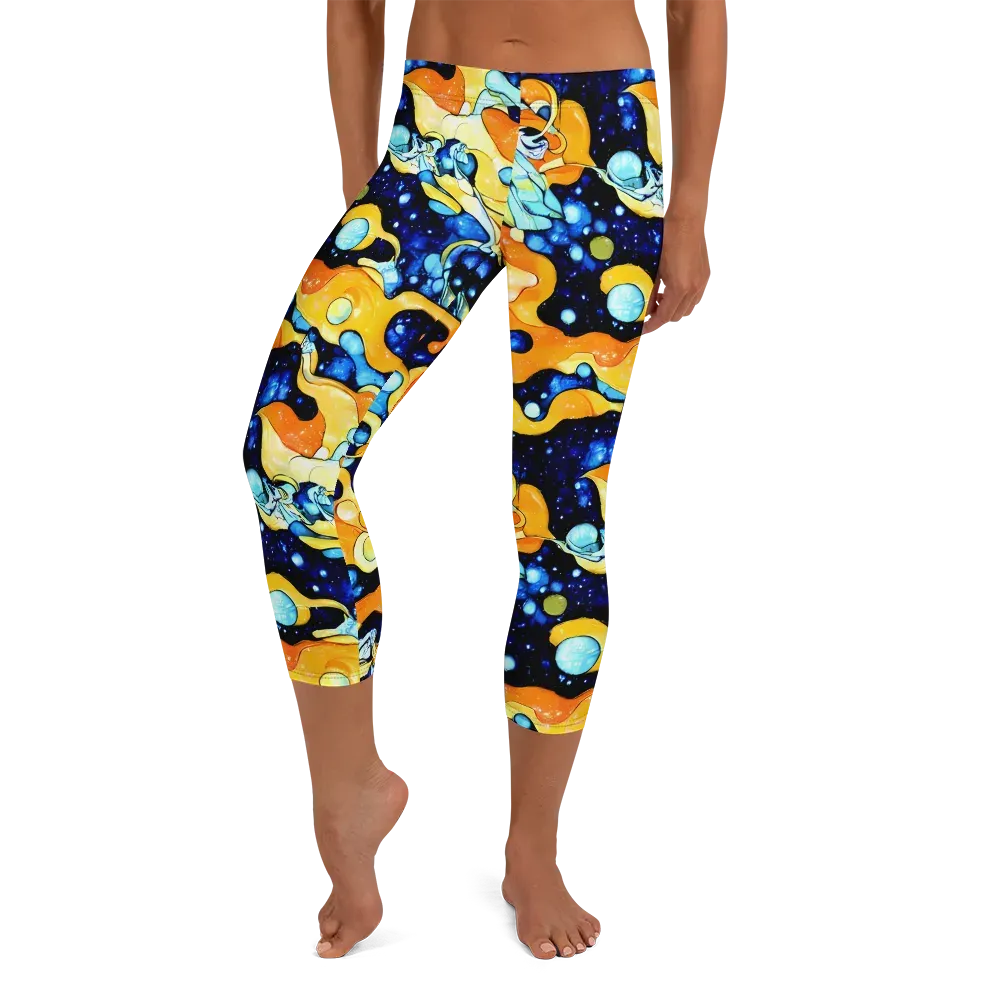 Starlight Melt on Capri Leggings — Front