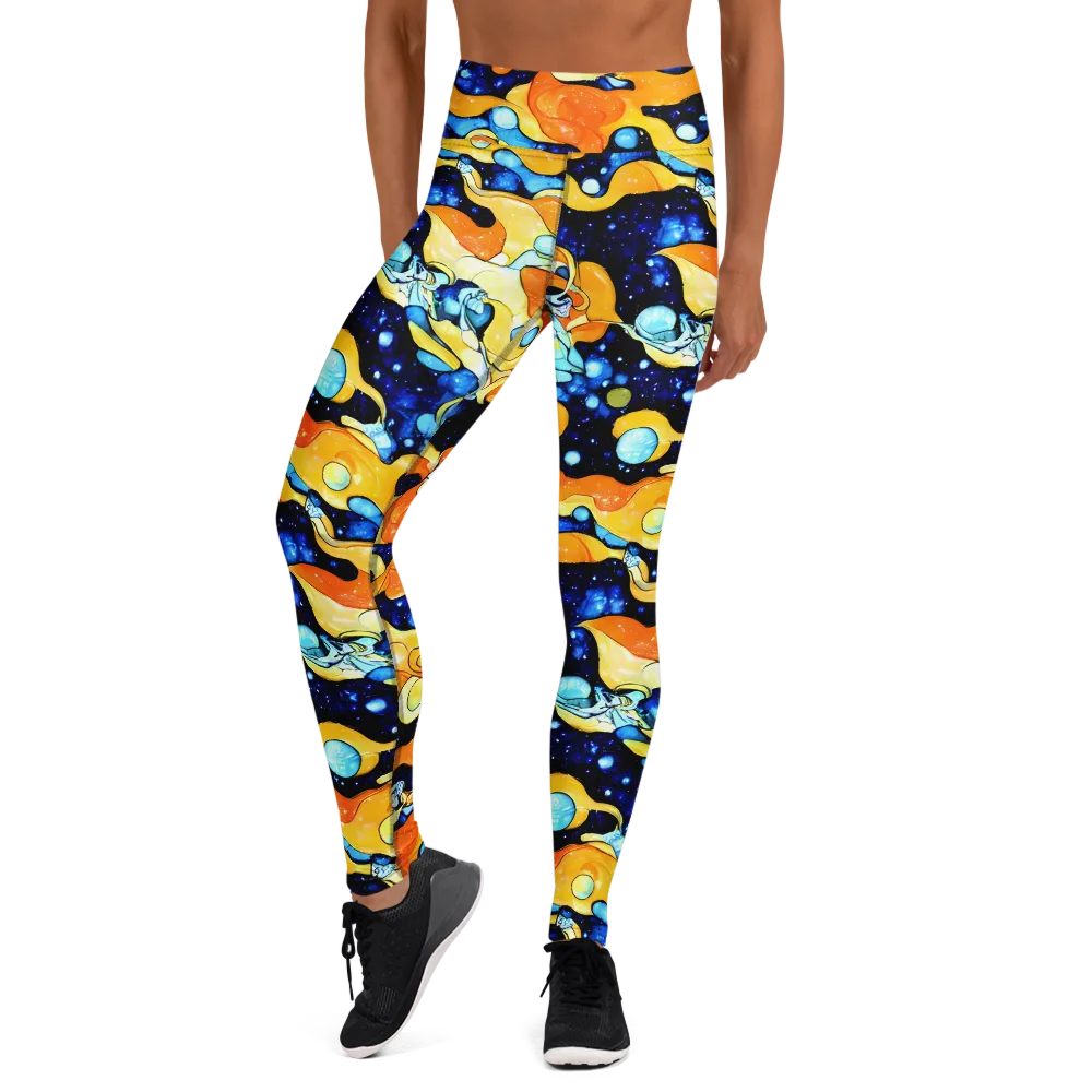 Starlight Melt on Yoga Leggings — Front