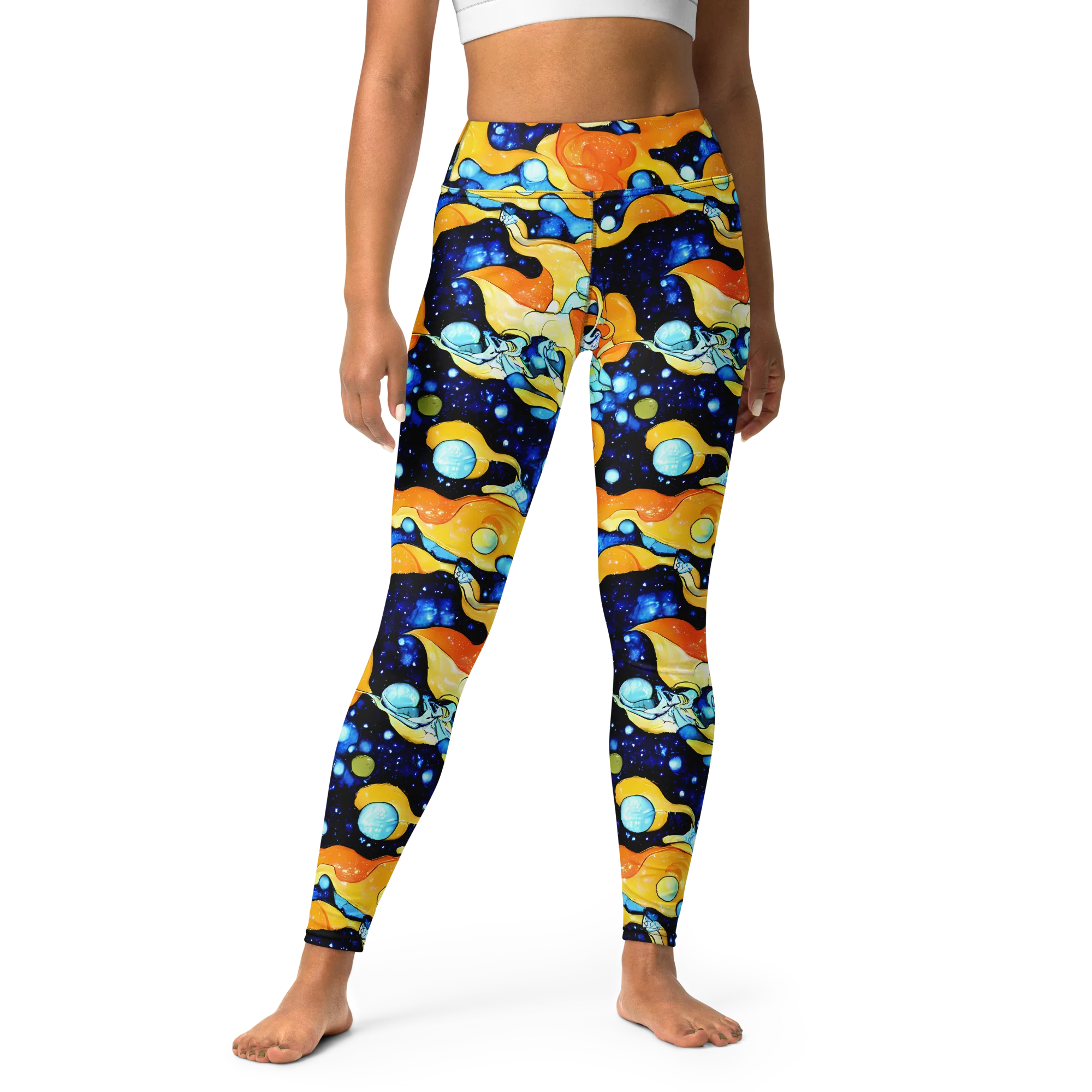 Starlight Melt on Yoga Leggings — Front
