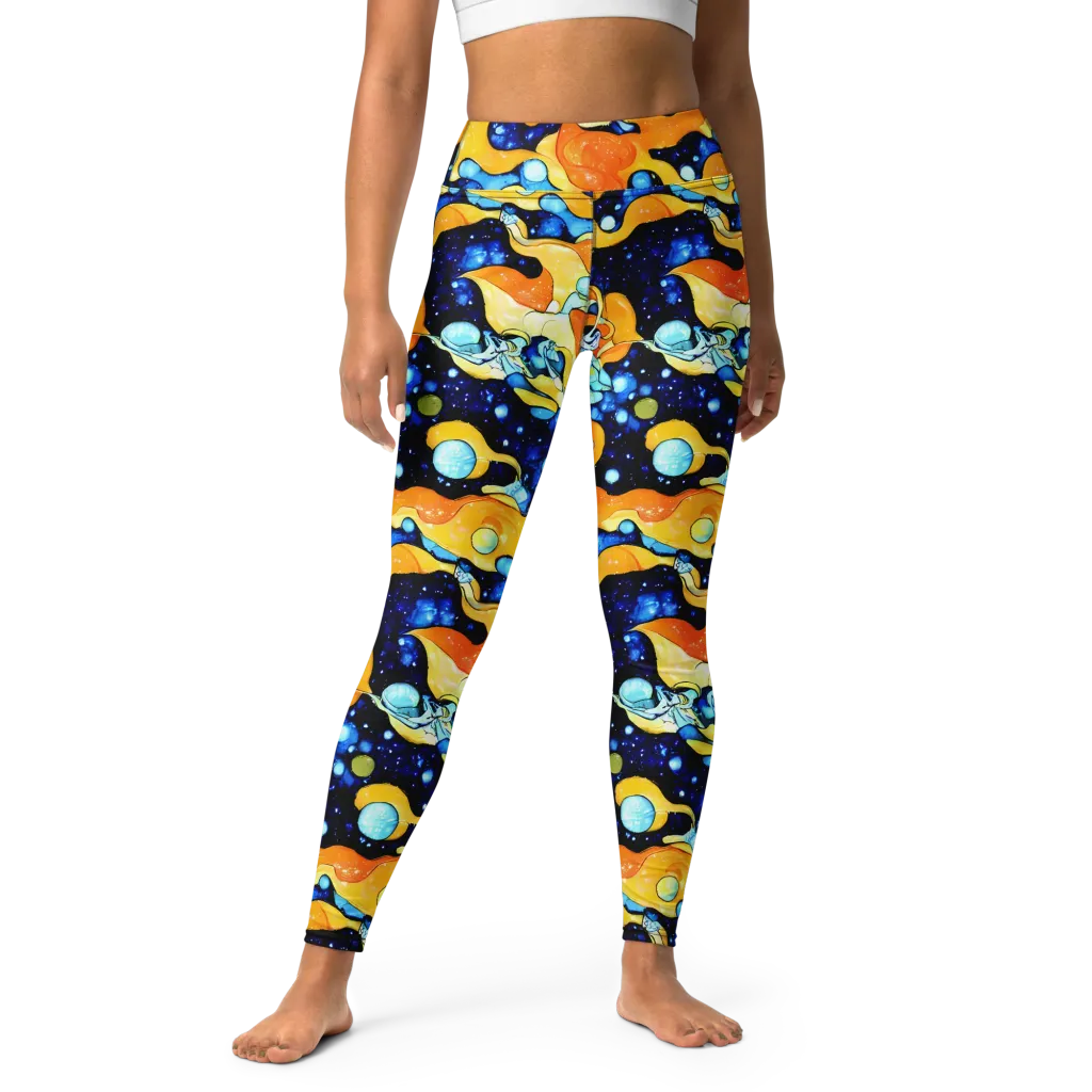 Starlight Melt on Yoga Leggings — Front