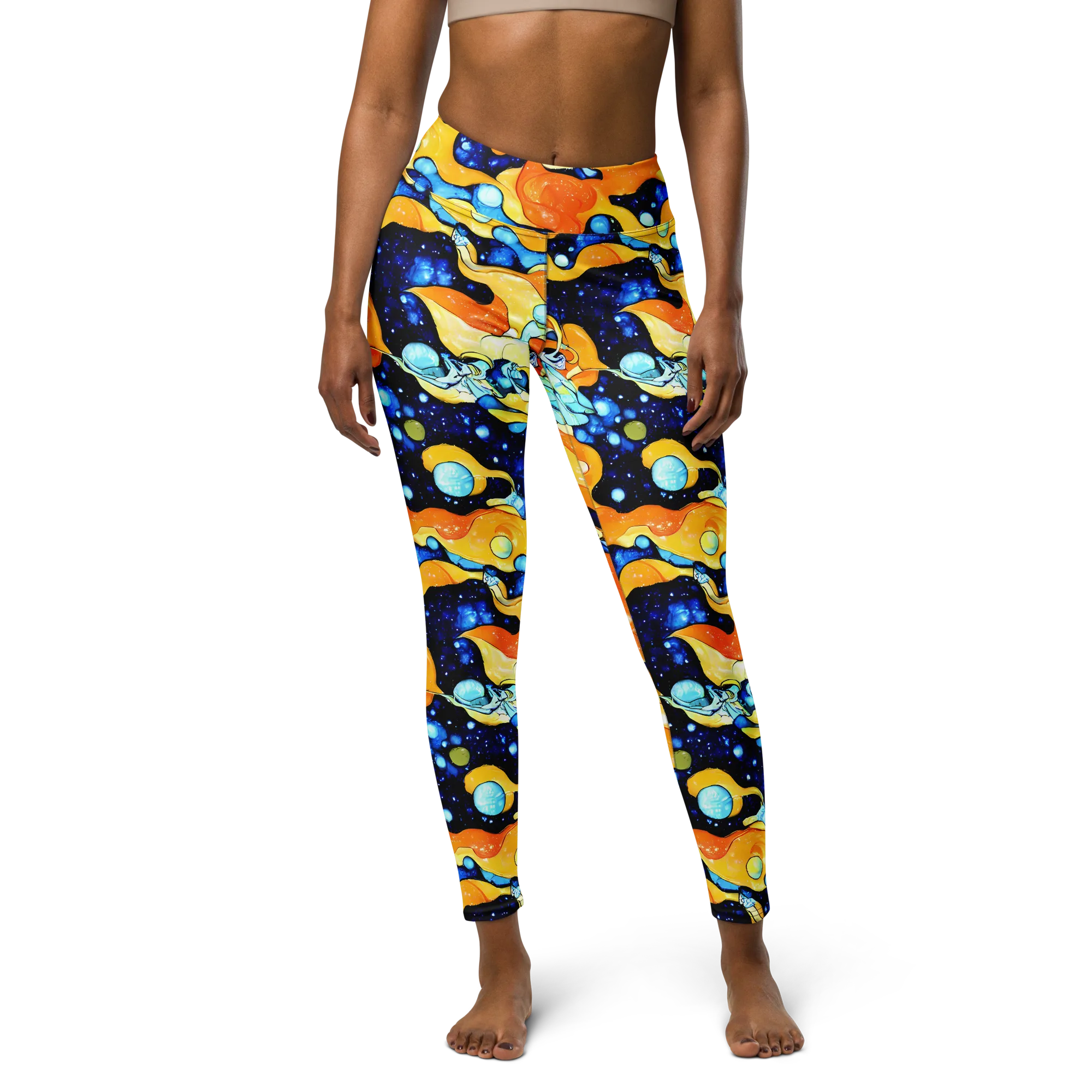 Starlight Melt on Yoga Leggings — Front