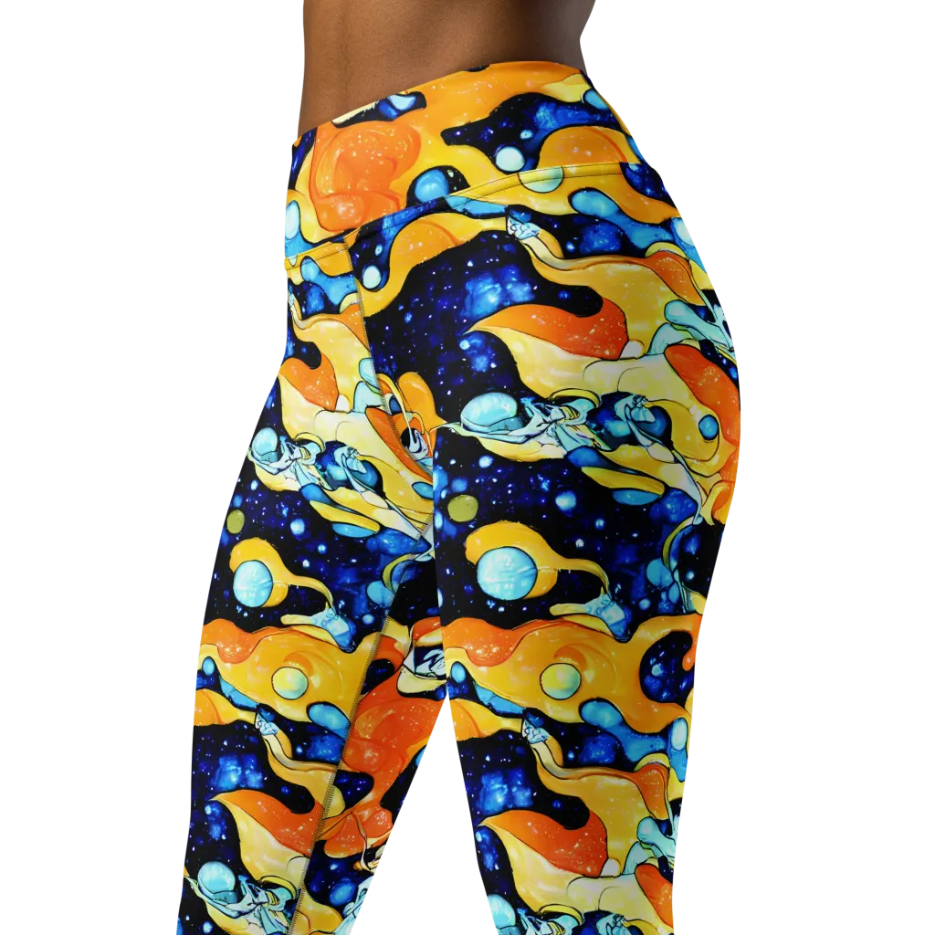 Starlight Melt on Yoga Leggings — Left Front