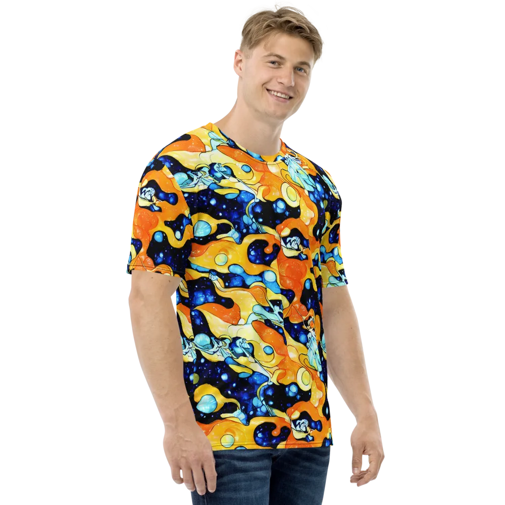 Starlight Melt on Men's Crew Neck T-Shirt — Right