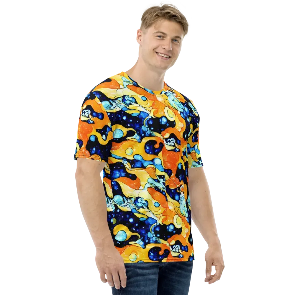 Starlight Melt on Men's Crew Neck T-Shirt — Right