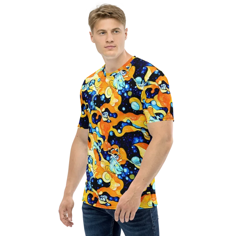 Starlight Melt on Men's Crew Neck T-Shirt — Left