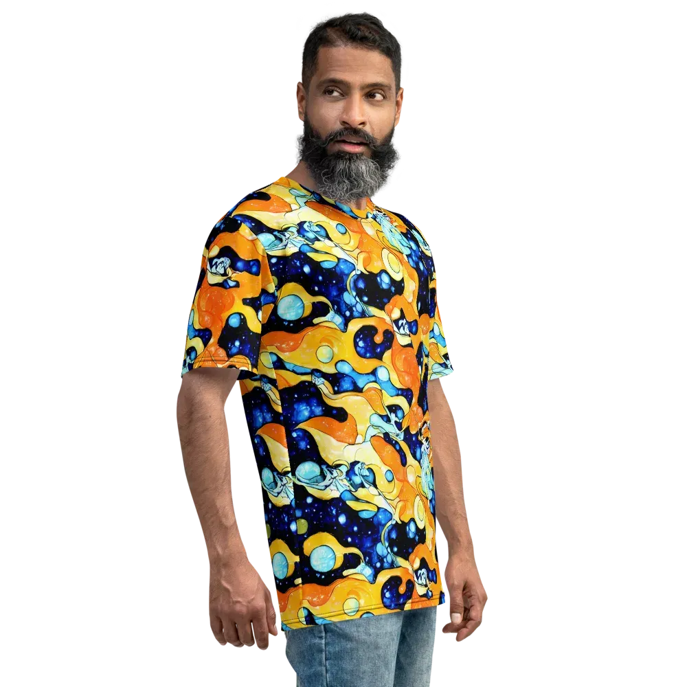 Starlight Melt on Men's Crew Neck T-Shirt — Right