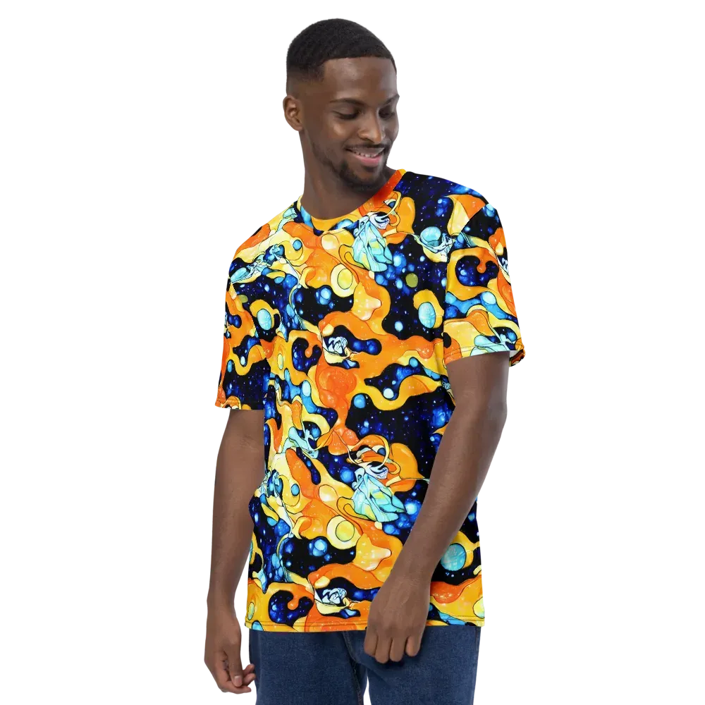 Starlight Melt on Men's Crew Neck T-Shirt — Left