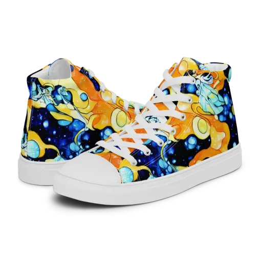 Starlight Melt on a Men's High Top Canvas Shoes