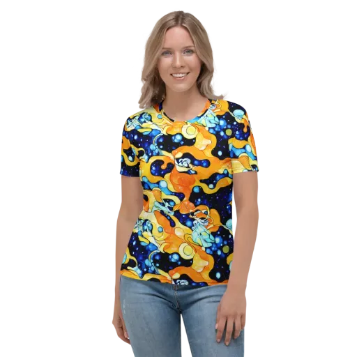 Starlight Melt on a Women's Crew Neck T-Shirt