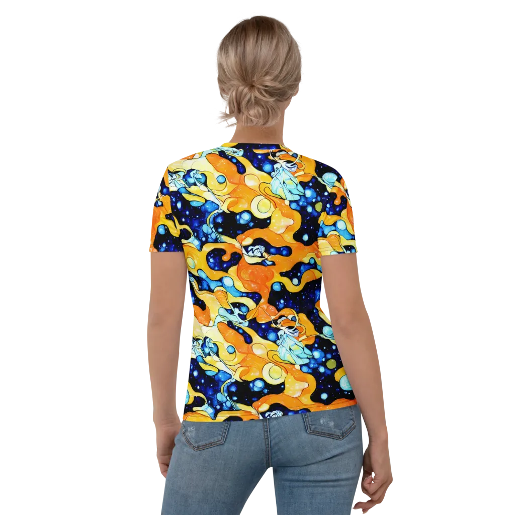 Starlight Melt on Women's Crew Neck T-Shirt — Back