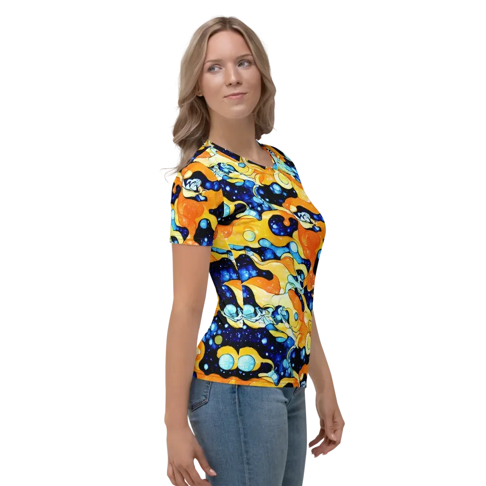 Starlight Melt on Women's Crew Neck T-Shirt — Right