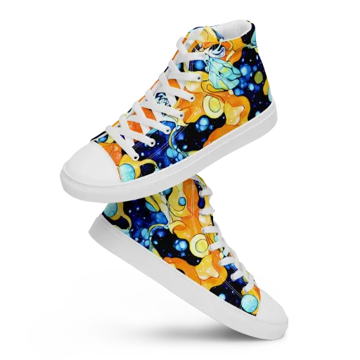 Starlight Melt on a Women's High Top Canvas Shoes