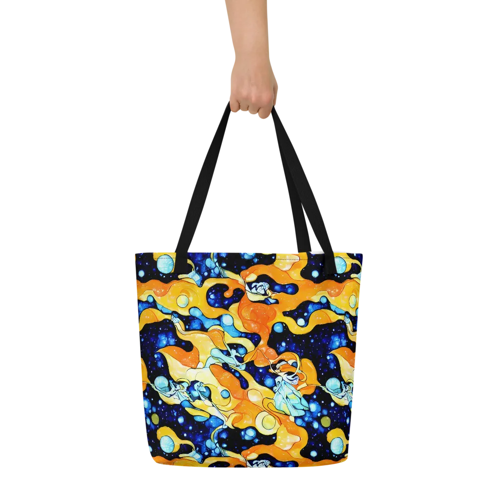 Starlight Melt on Large Tote Bag W/ Pocket — Front