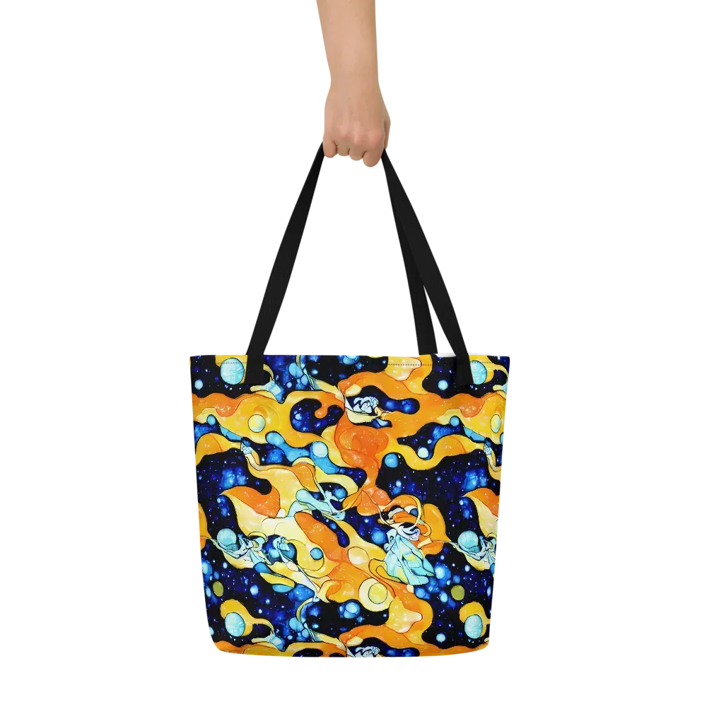 Starlight Melt on Large Tote Bag W/ Pocket — Front