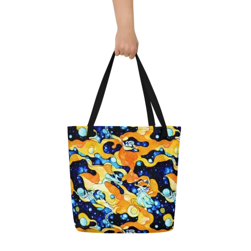 Starlight Melt on a Large Tote Bag W/ Pocket