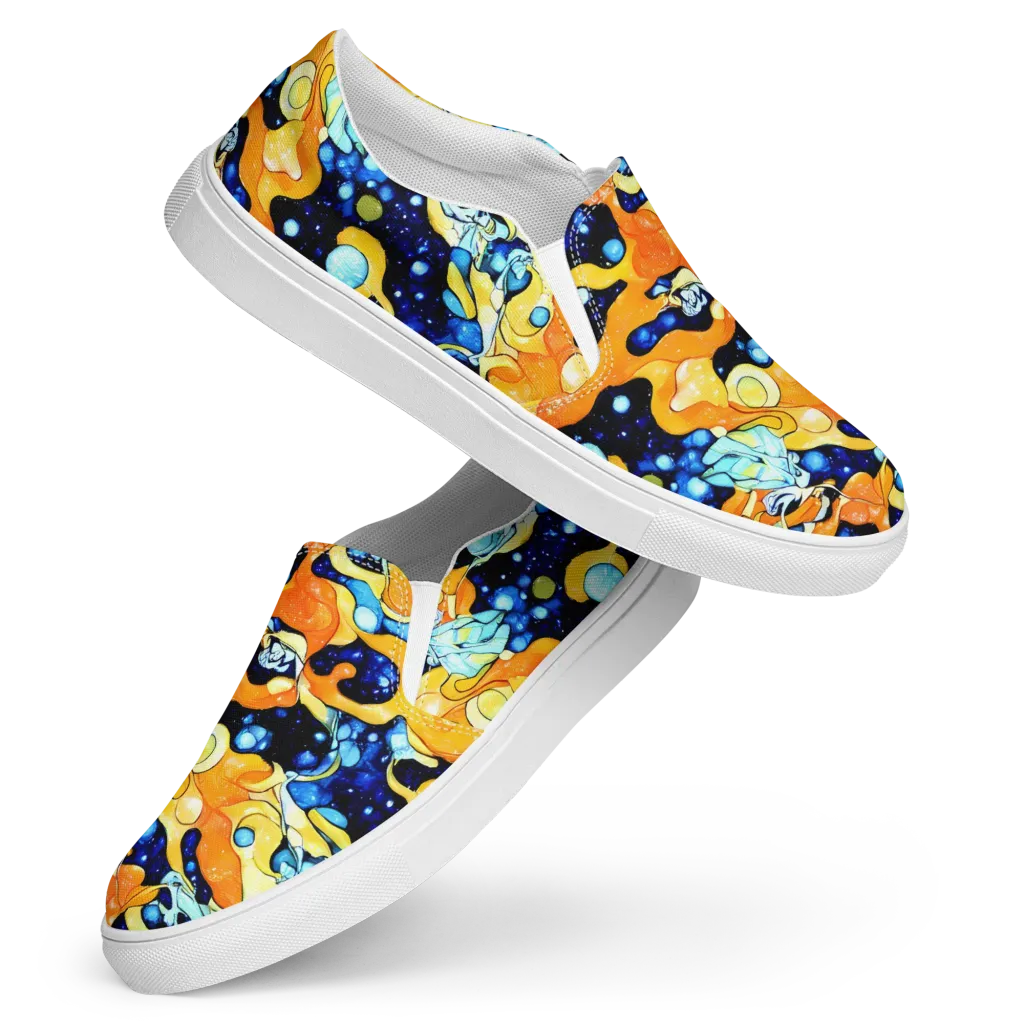 Starlight Melt on Women's Slip-On Canvas Shoes — Front