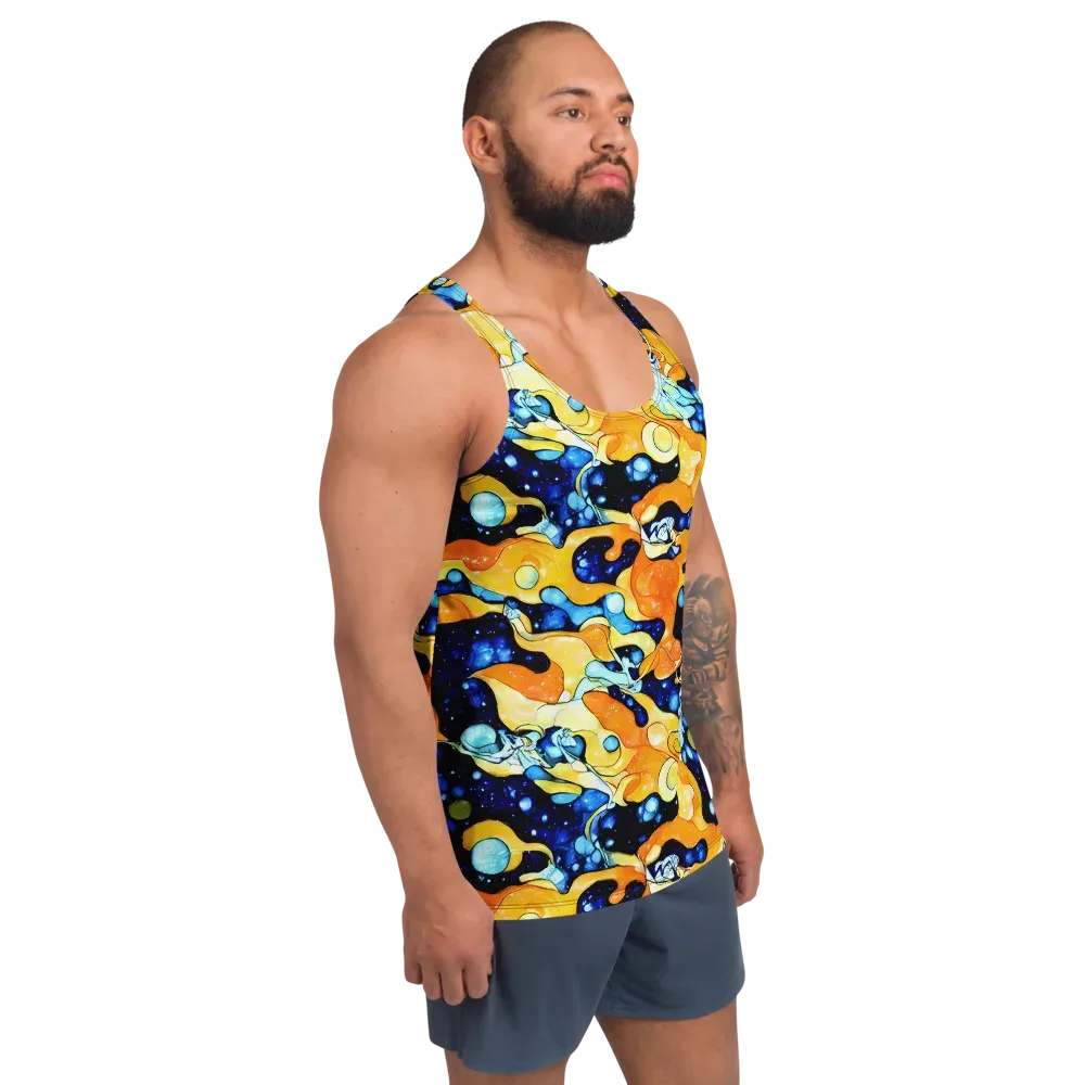 Starlight Melt on Men's Tank Top — Right Front