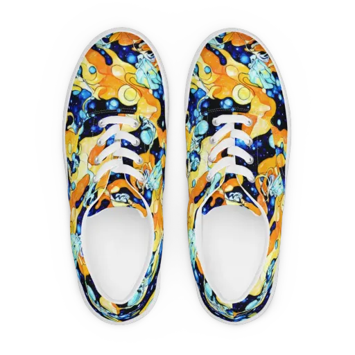 Starlight Melt on a Men's Lace-Up Canvas Shoes