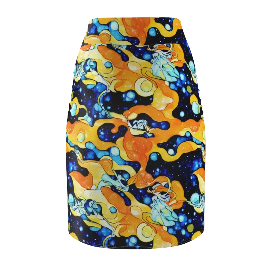 Starlight Melt on Pencil Skirt — Back