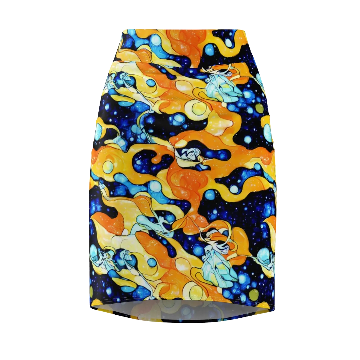 Starlight Melt on Pencil Skirt — Front