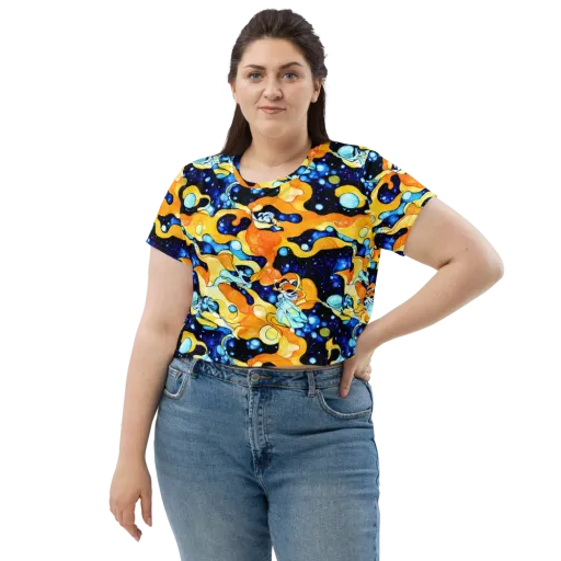 Starlight Melt on a Crop Tee