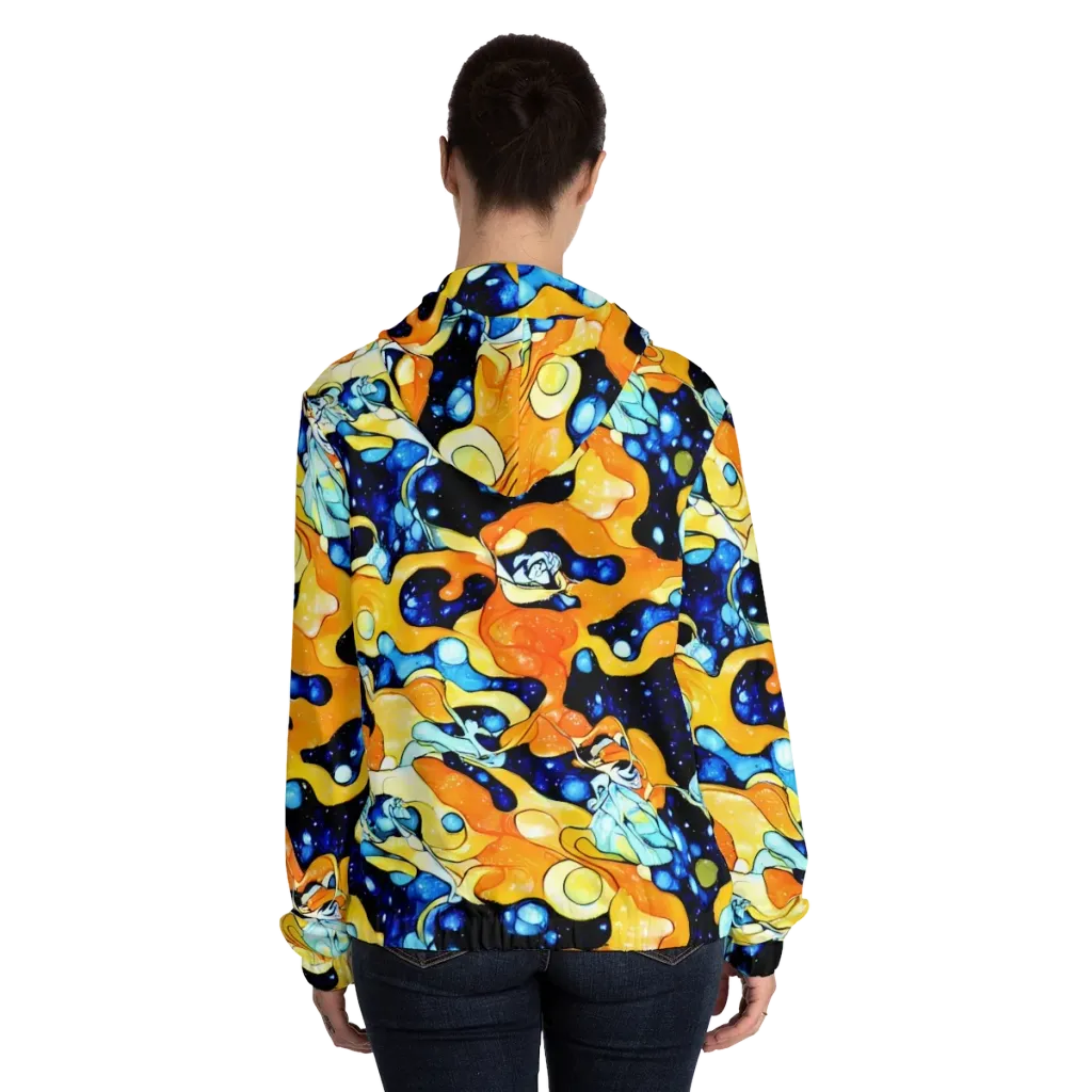 Starlight Melt on Women's Full-Zip Hoodie — Back On Person