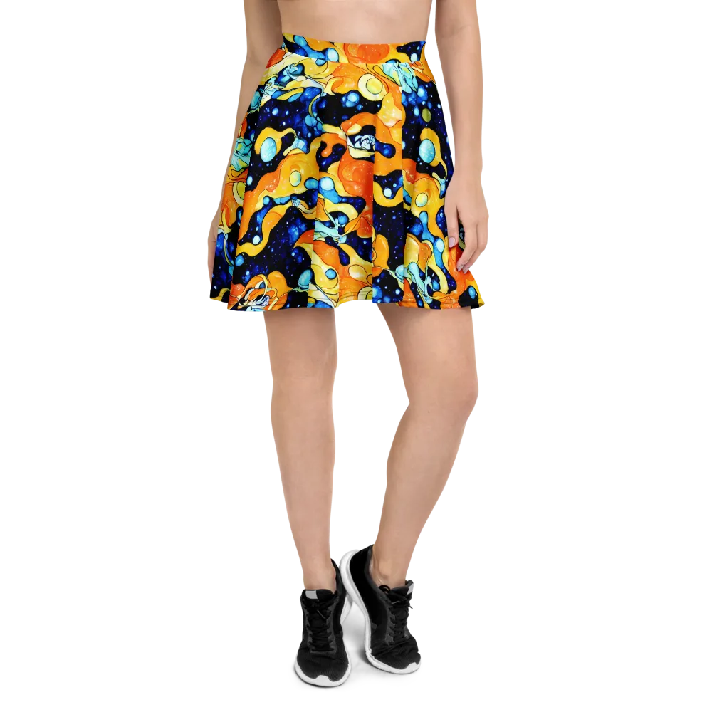 Starlight Melt on Skater Skirt — Front