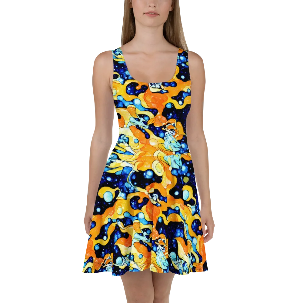 Starlight Melt on Skater Dress — Front