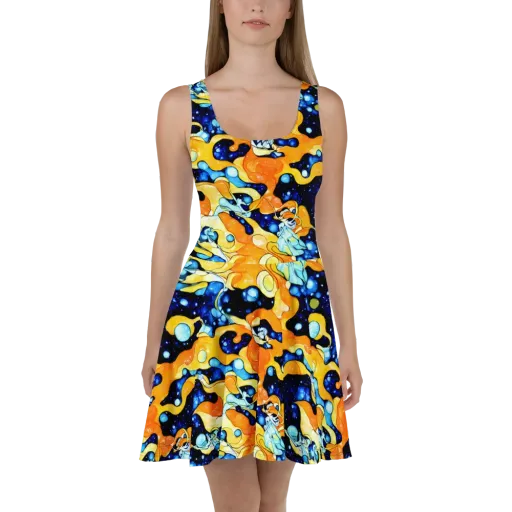 Starlight Melt on a Skater Dress