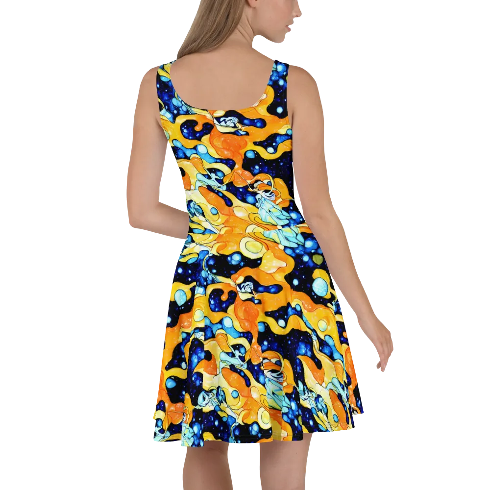 Starlight Melt on Skater Dress — Back
