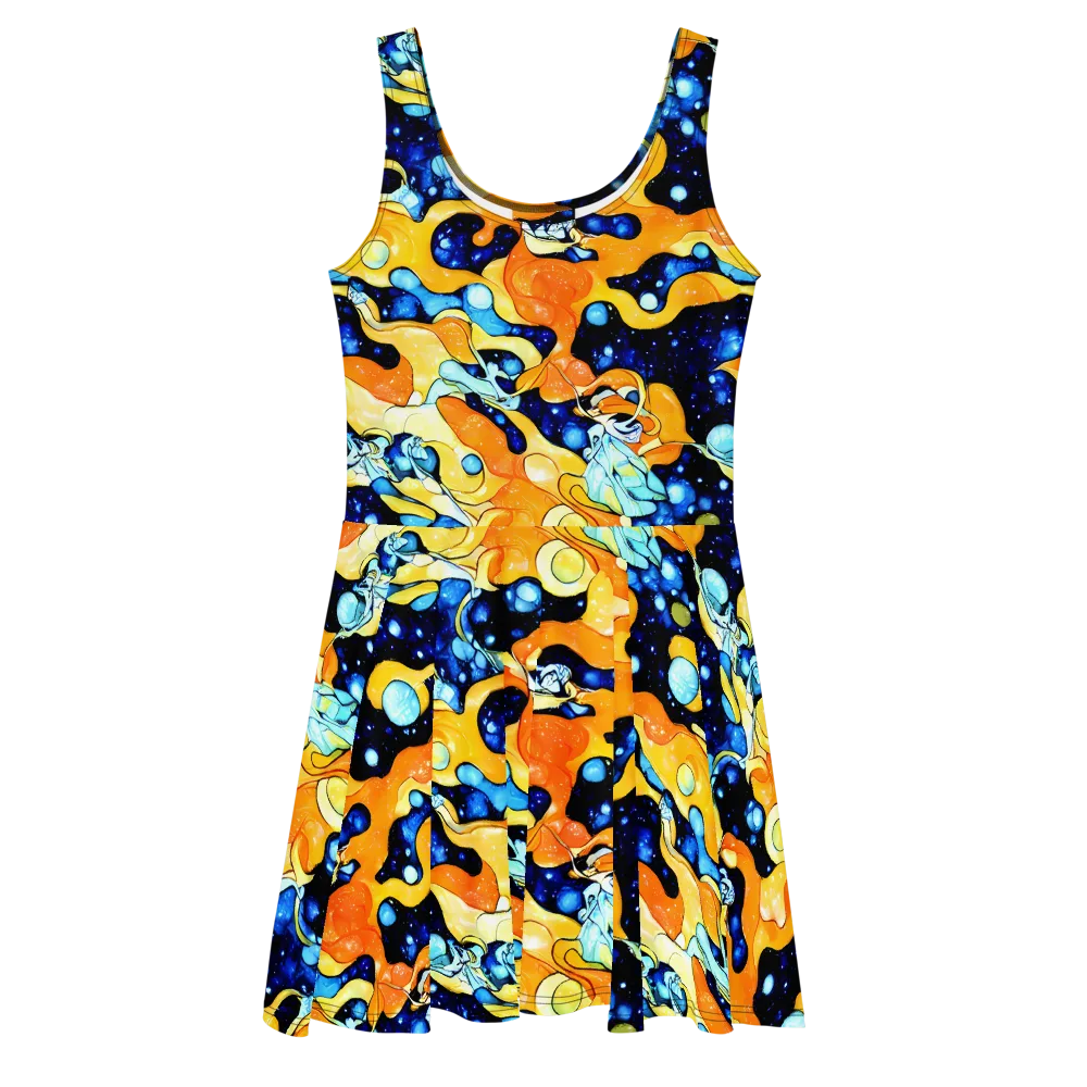 Starlight Melt on Skater Dress — Front