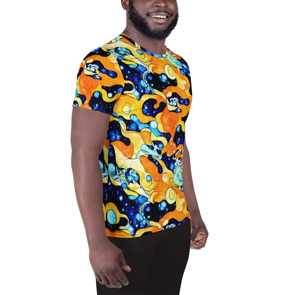 Starlight Melt on Men's Athletic T-Shirt — Right