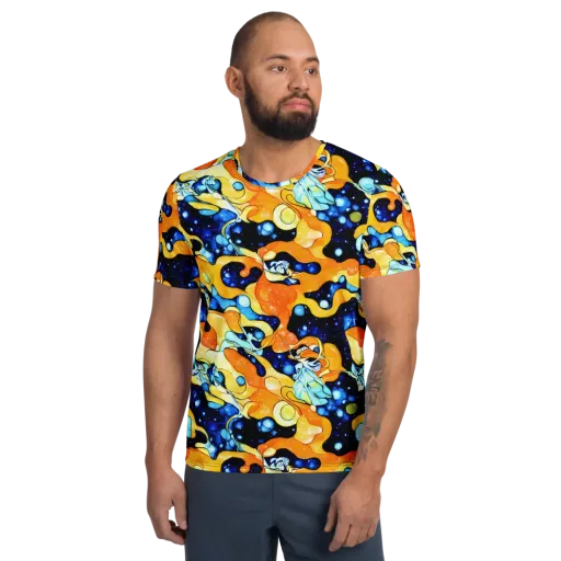 Starlight Melt on a Men's Athletic T-Shirt