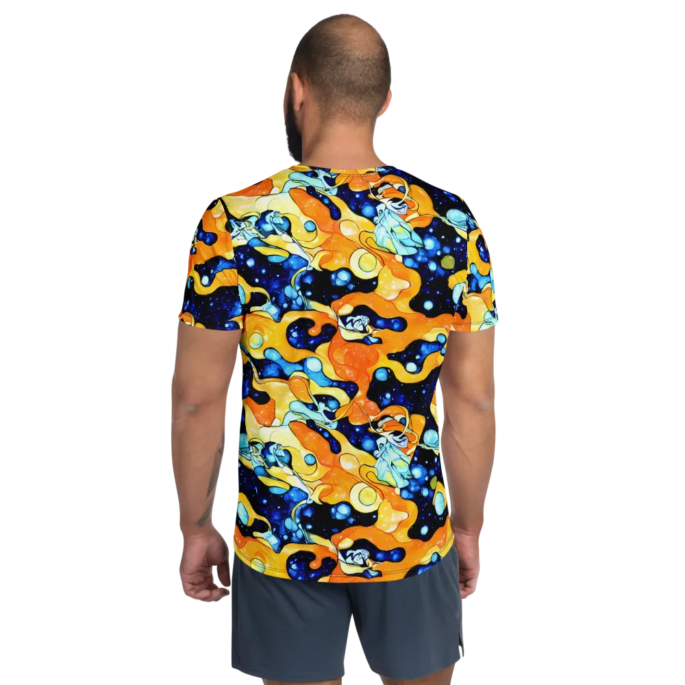 Starlight Melt on Men's Athletic T-Shirt — Back