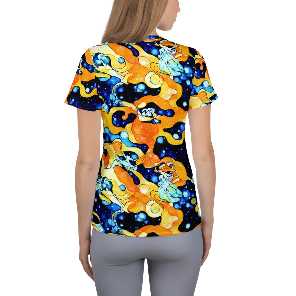 Starlight Melt on Women's Athletic T-Shirt — Back