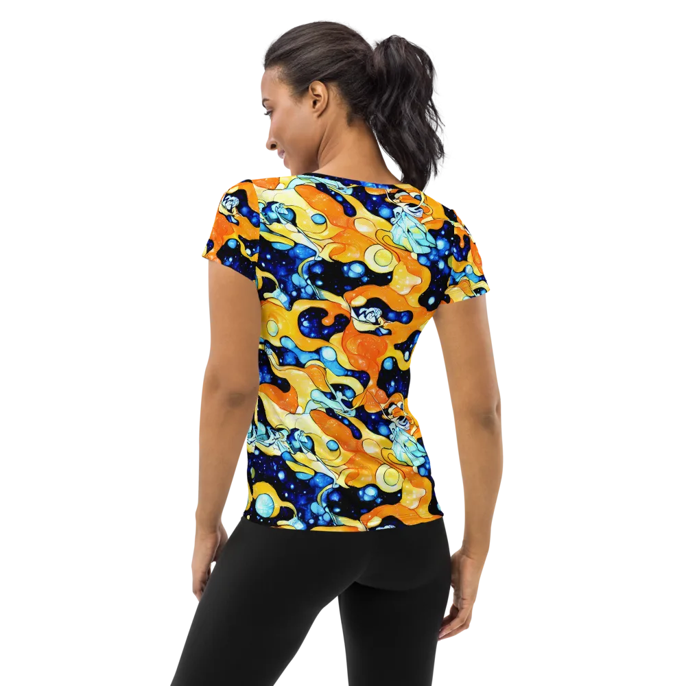 Starlight Melt on Women's Athletic T-Shirt — Back