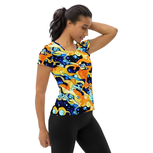 Starlight Melt on a Women's Athletic T-Shirt