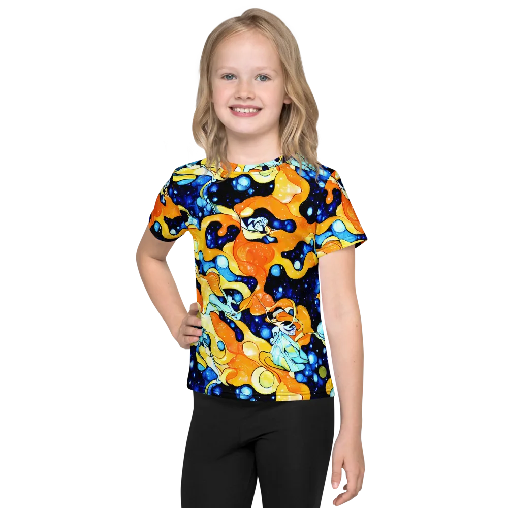 Starlight Melt on Kids Crew Neck T-Shirt — Front