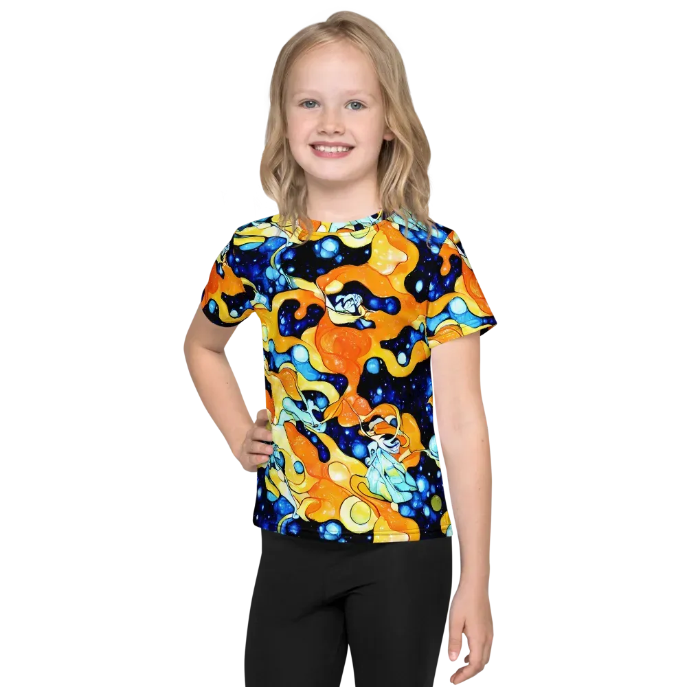 Starlight Melt on Kids Crew Neck T-Shirt — Front